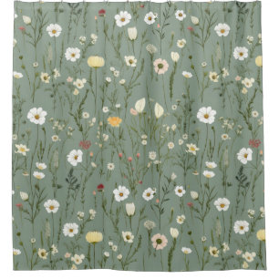 Wildflower Field Shower Curtain