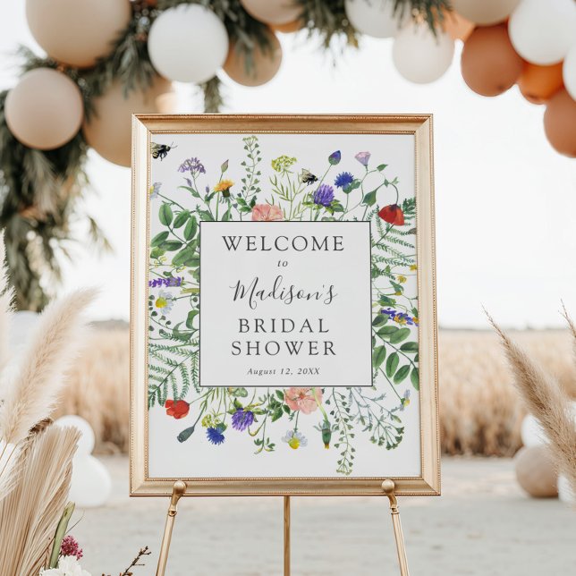 Wildflower Fields Bridal Shower Welcome Sign (Creator Uploaded)