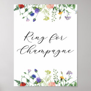 Wildflower Fields Ring for Champagne Sign