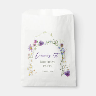 Wildflower First Birthday Favour Bags