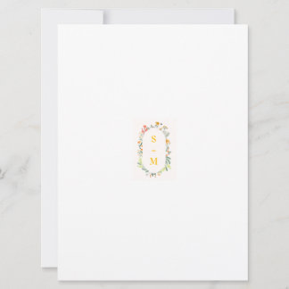 Wildflower Floral Arch Garden Party Invitation