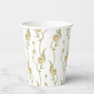 Wildflower Floral Boho Daisy Chain Paper Cups