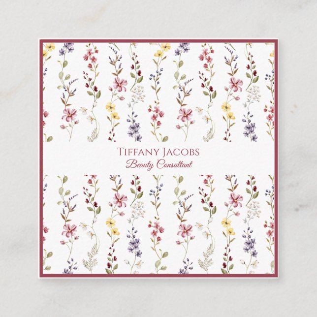 Wildflower Floral Business Card (Front)
