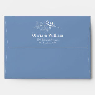 Wildflower Floral Elegant Wedding Envelope