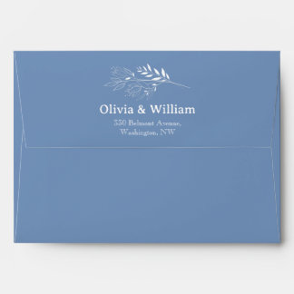 Wildflower Floral Elegant Wedding  Envelope