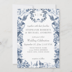 Wildflower Floral Meadow Spring Colourful Wedding Invitation