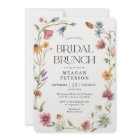 Wildflower Floral Spring Bridal Brunch Invitations