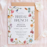 Wildflower Floral Spring Bridal Brunch Invitations<br><div class="desc">Celebrate your bride-to-be with this Watercolor Floral Spring Bridal Shower! The design is perfect for any baby shower,  and comes with matching labels to share the happy news.</div>