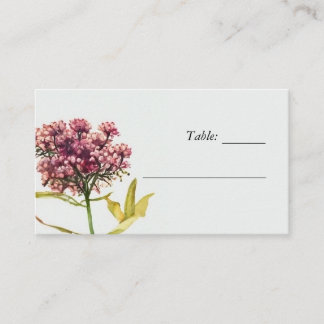 Wildflower Floral Wedding Place Card