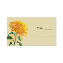 Wildflower Floral Wedding Place Card