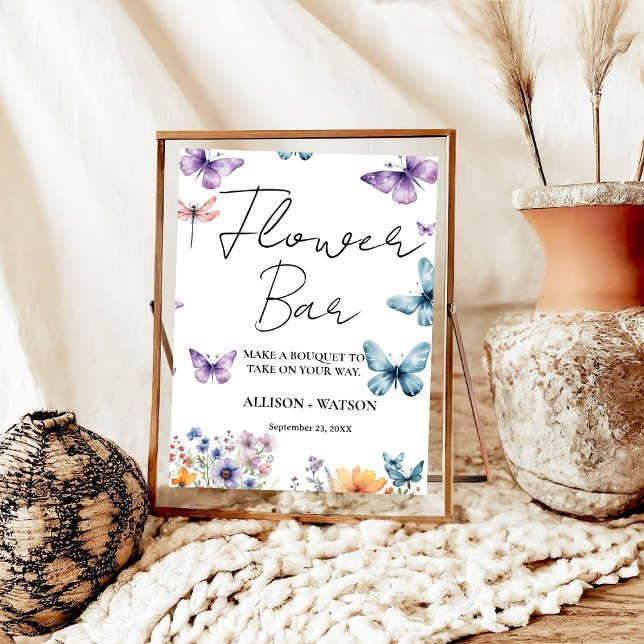 Wildflower  Flower bar sign bridal shower flower  (Creator Uploaded)