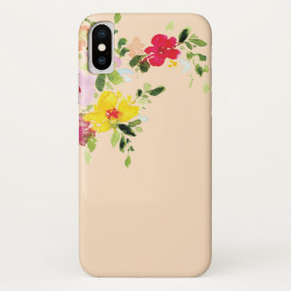 Wildflower flower floral watercolor iPhone x case