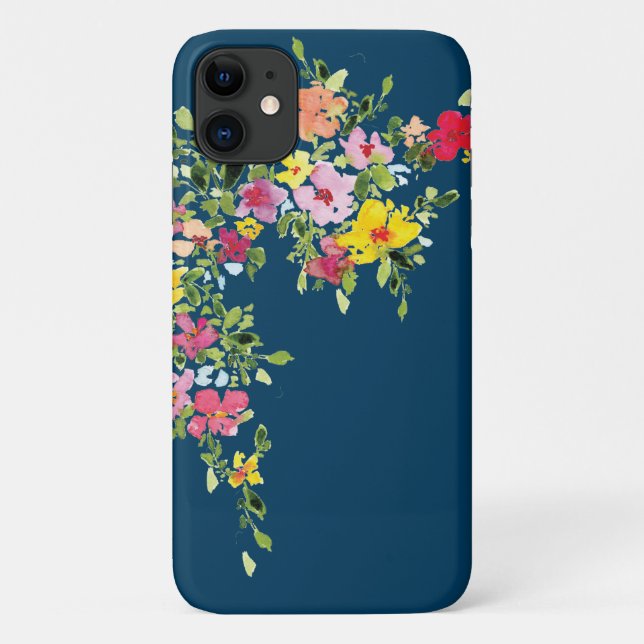 Wildflower flower floral watercolor Case-Mate iPhone case (Back)
