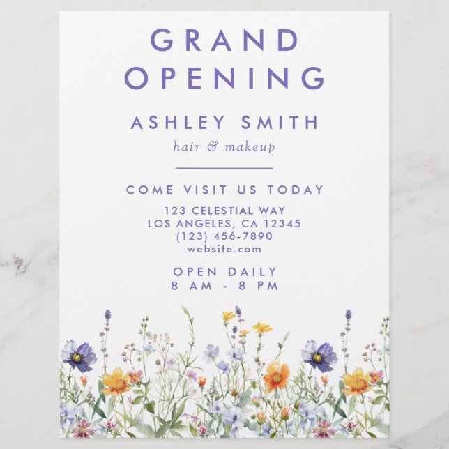 Wildflower Flyer (Front)