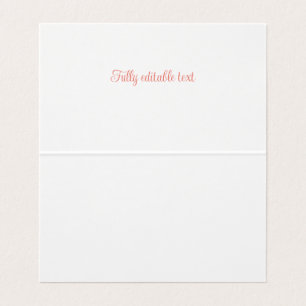 Wildflower Food Label / Place Card for Baby Shower