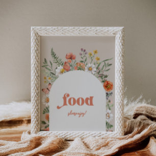 Wildflower Food Party Sign