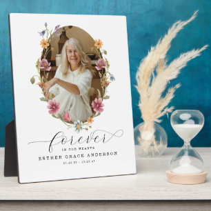 Wildflower Funeral Forever In Our Hearts Plaque