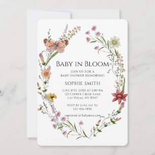 Wildflower Garden A Baby Shower In Bloom Invitation