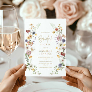 Wildflower Garden Bridal Shower Invitation