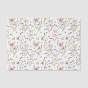 Wildflower Garden Butterfly  Tissue Paper