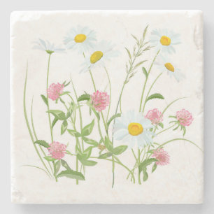Wildflower Garden Custom Stone Coaster