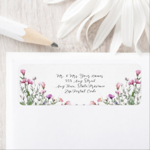 Wildflower Garden Elegant Purple Wedding