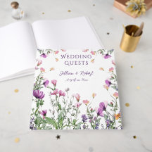 Wildflower Garden Elegant Purple Wedding