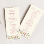 Wildflower Garden Floral Wild Flowers Wedding Programme<br><div class="desc">This is a Wildflower Garden Floral Wild Flowers Wedding Program!</div>