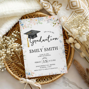 Wildflower Garden Graduation Party Invitation