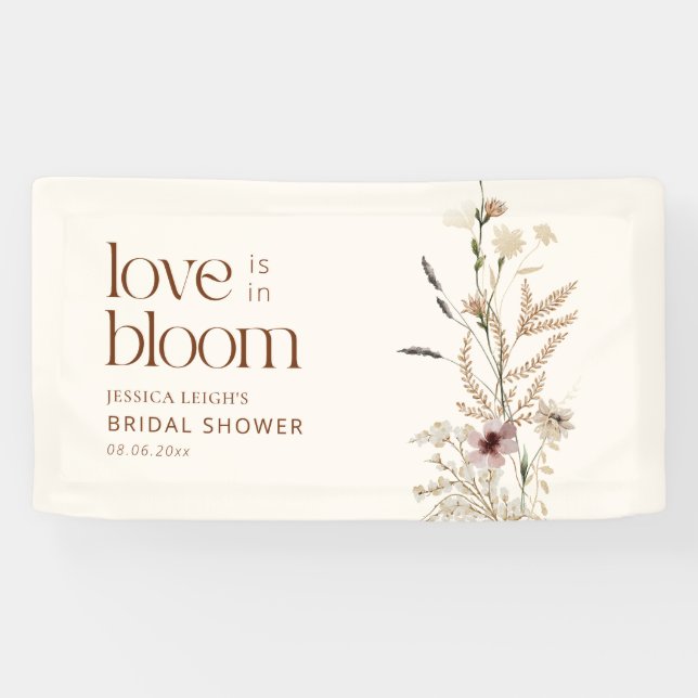 Wildflower Garden Love is In Bloom Banner (Horizontal)