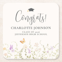 Wildflower Garden Party Graduation Tableware