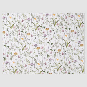 Wildflower Garden Pattern  Tissue Paper
