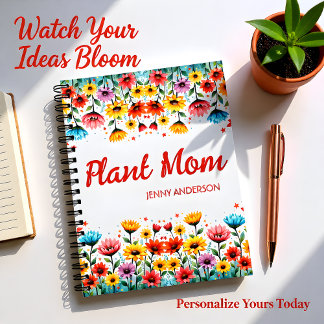 Wildflower Garden Plant Mum Notebook