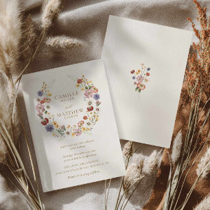 Wildflower Garden Wedding Invitation
