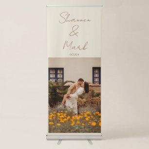 Wildflower Garden Wedding Photo Banner