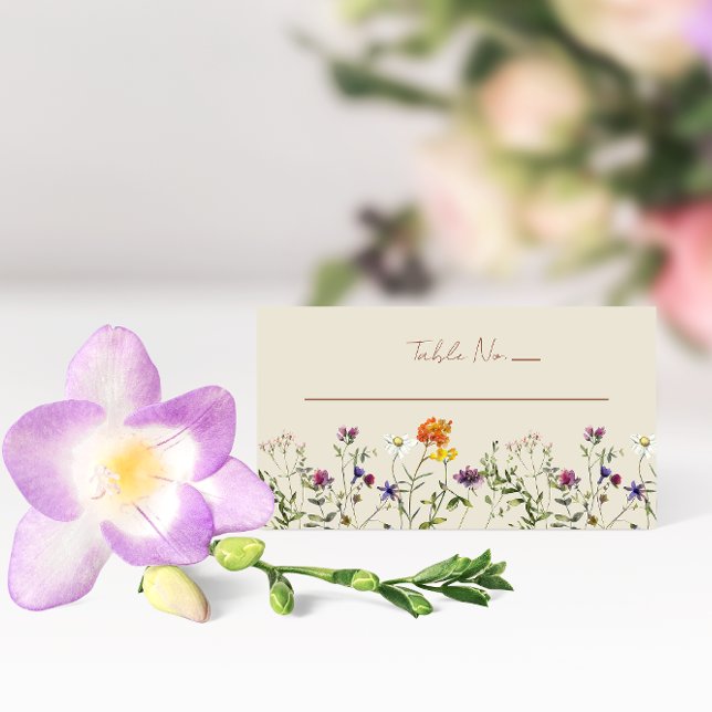 Wildflower Garden Wedding Place Cards (Creator Uploaded)