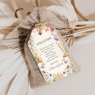 Wildflower Garden Wedding Welcome Gift Tags