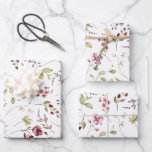 Wildflower Garden White Floral Wrapping Paper Sheet<br><div class="desc">Elegant wildflower white floral wrapping paper.</div>