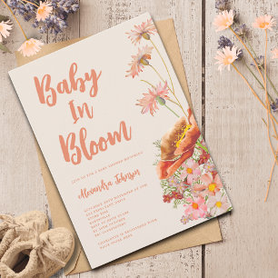 Wildflower Gender Neutral Fall Baby shower Invitation