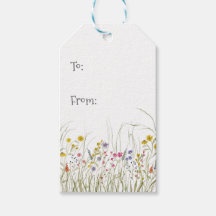 Wildflower Gift Tag