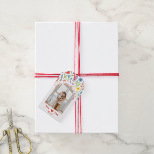 Wildflower Gift Tag - 'We Love You Mum'
