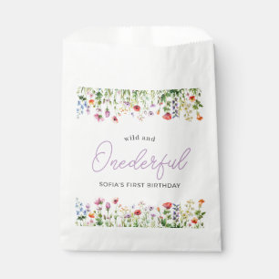 Wildflower Girl First Birthday Favour Bags