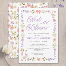 Wildflower Goose Nest in Bloom Baby Shower