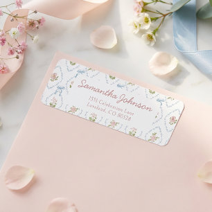 Wildflower Graduation Party Return Address