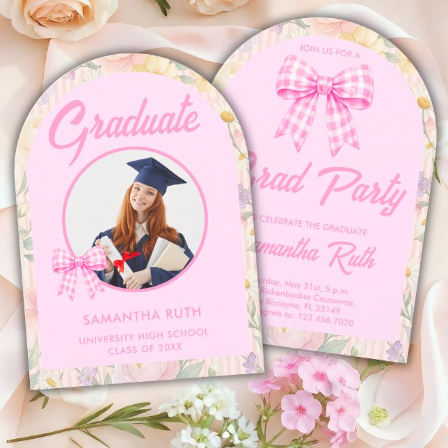 Wildflower Graduation Photo Invitation (Creator Uploaded)