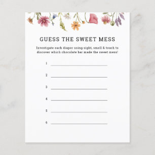 Wildflower Guess The Sweet Mess Game Cards