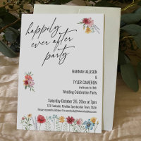 Wildflower Happily Ever After Party Reception