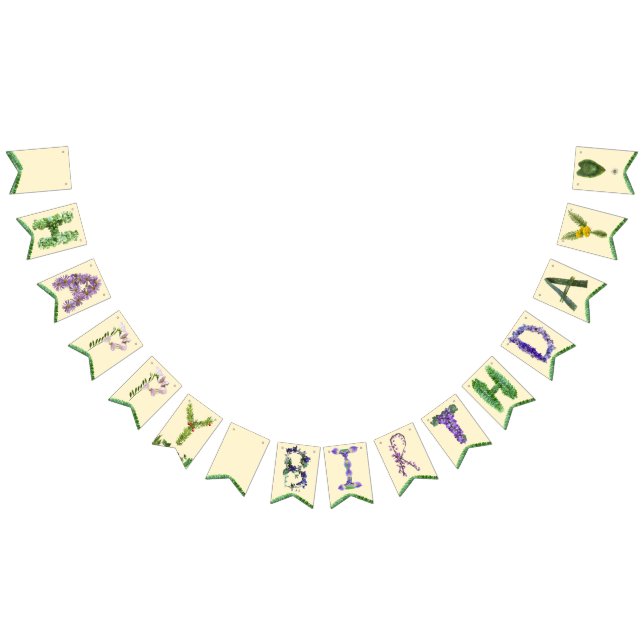 Wildflower Happy Birthday Banner (All)