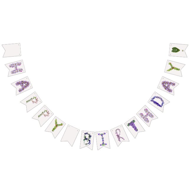 Wildflower Happy Birthday Banner (All)