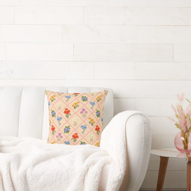 Wildflower Harlequin Garden Cushion (Couch)
